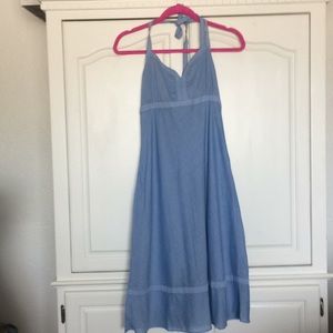 Ann Taylor LOFT Chambray Halter Dress, 6